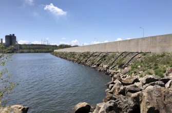 The dam at Mount Storm Lake, West Virginia