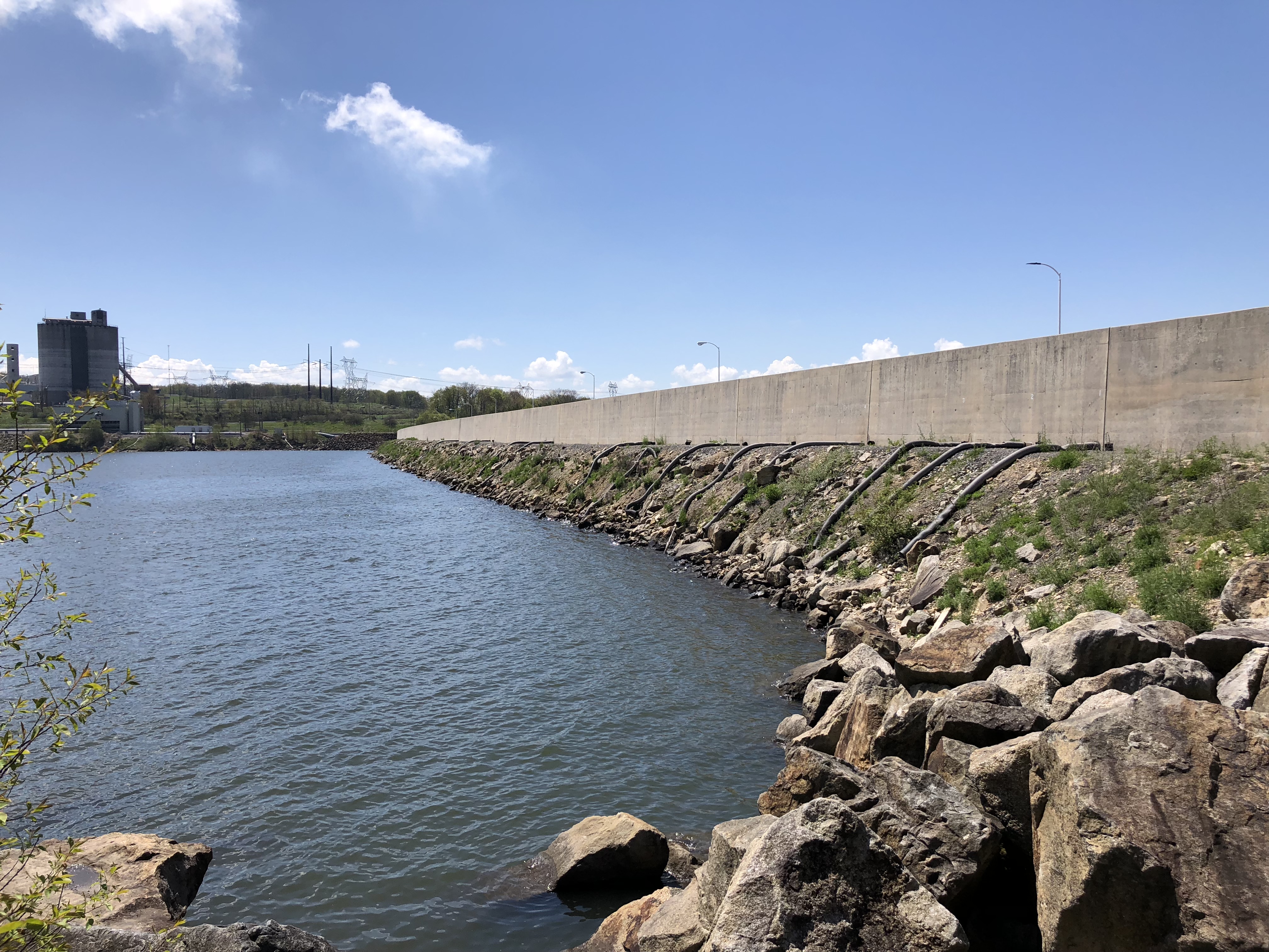 The dam at Mount Storm Lake, West Virginia