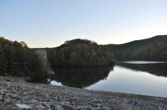 East Lynn Lake from the dam, southwestern West Virginia