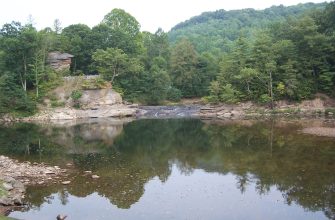 Burnsville Lake and the Falls Mill, West Virginia