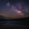 Night sky over Spruce Knob Lake, the highest lake in West Virginia