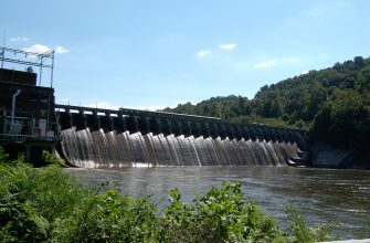 Cheat Lake dam near Morgantown, West Virginia